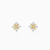 Gold Quartet Lab Grown Diamond Earrings