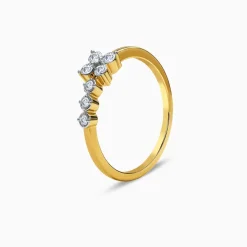 Gold Radiant Petaline Lab Grown Diamond Ring (Size 12)