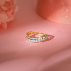 Gold Radiant Unity Diamond Ring