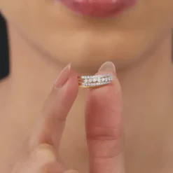 Gold Radiant Unity Diamond Ring