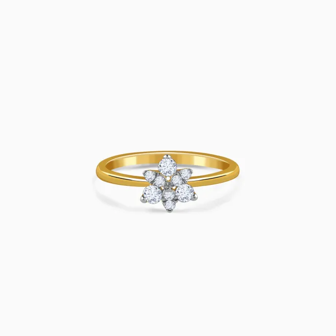 Gold Radiapetal Lab Grown Diamond Ring