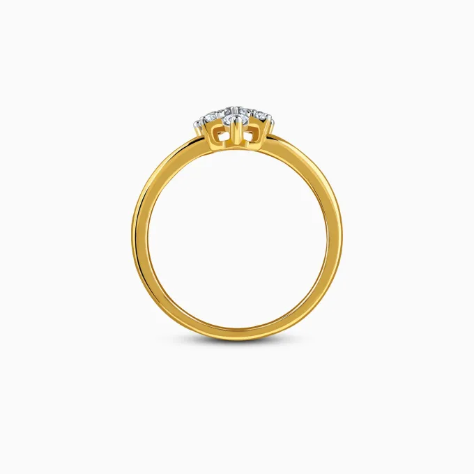 Gold Radiapetal Lab Grown Diamond Ring