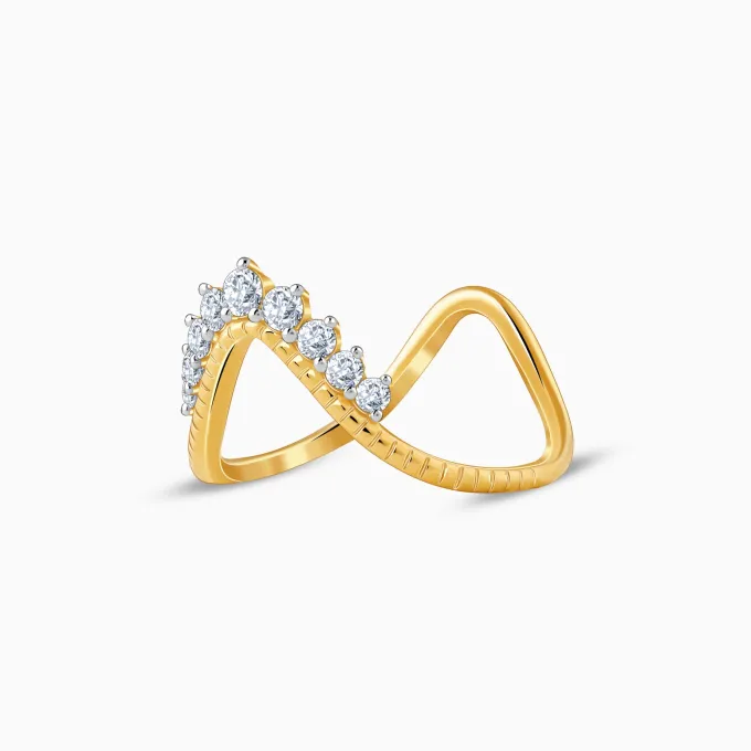 Gold Regalia Lab Grown Diamond Vanki Ring