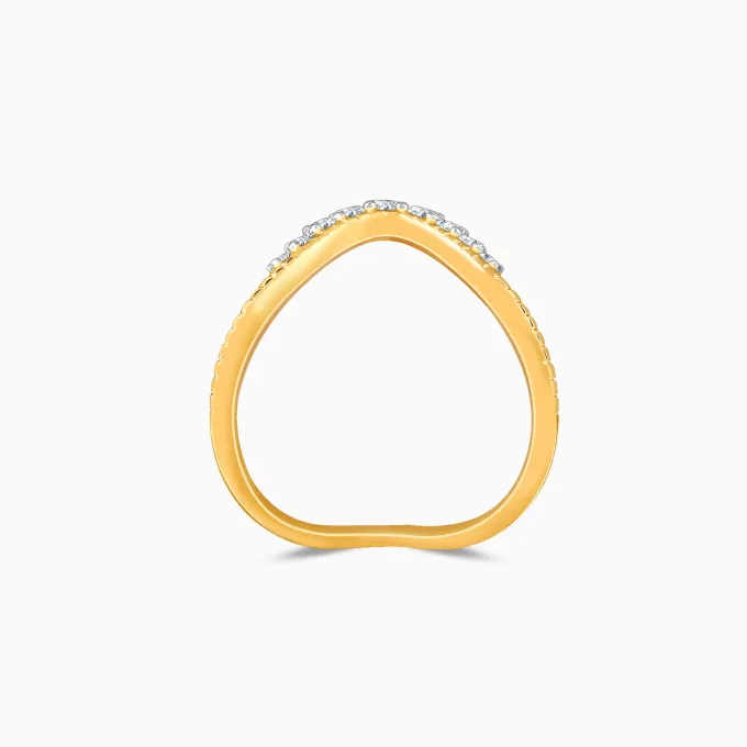Gold Regalia Lab Grown Diamond Vanki Ring