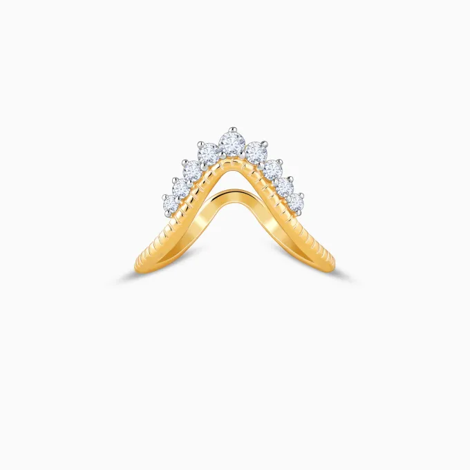 Gold Regalia Lab Grown Diamond Vanki Ring