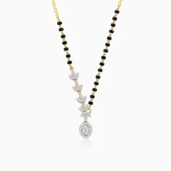 Gold Rhea Solitaire Diamond Mangalsutra
