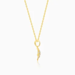 Gold Rhombus Diamond Pendant