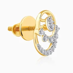 Gold Rosalie Lab Grown Diamond Stud Earrings