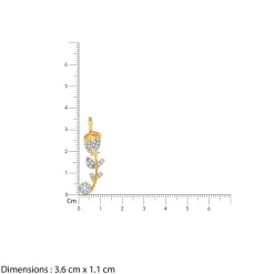 Gold Rose Reverie Lab Grown Diamond Pendant