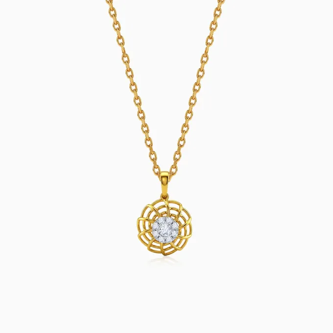 Gold Roxane Lab Grown Diamond Pendant