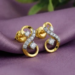 Gold Royal Shine Lab Grown Diamond Earrings
