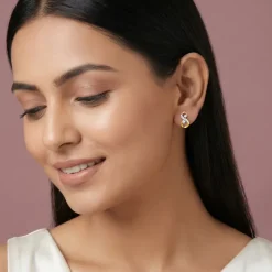 Gold Royal Shine Lab Grown Diamond Earrings