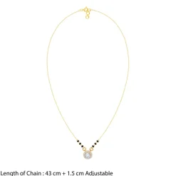 Gold Samantha Lab Grown Diamond Mangalsutra