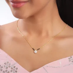 Gold Samantha Lab Grown Diamond Mangalsutra