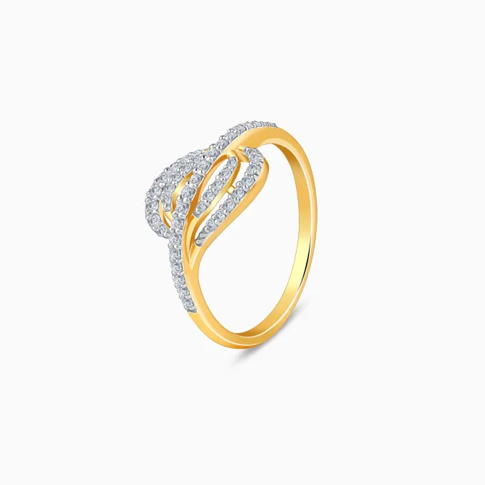 Gold Sassy Lab Grown Diamond Ring