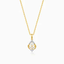 Gold Satomi Diamond Pendant