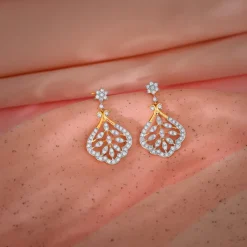 Gold Secret Garden Diamond Earrings