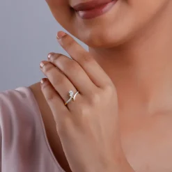 Gold Selene Lab Grown Diamond Solitaire Ring