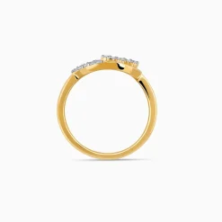 Gold Serene Flora Diamond Ring