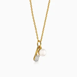Gold Serene Glow Lab Grown Diamond Pendant