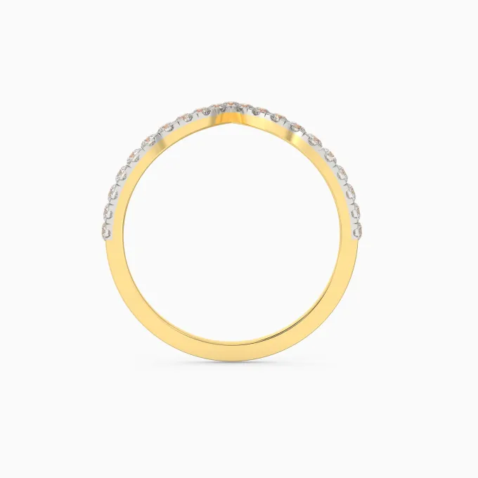 Gold Serene Valley Diamond Ring
