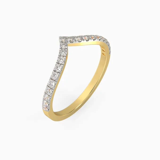 Gold Serene Valley Diamond Ring