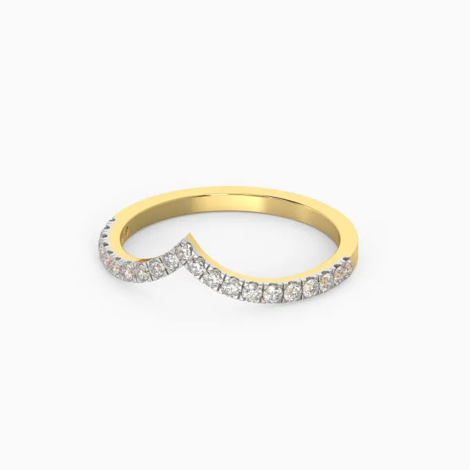 Gold Serene Valley Diamond Ring