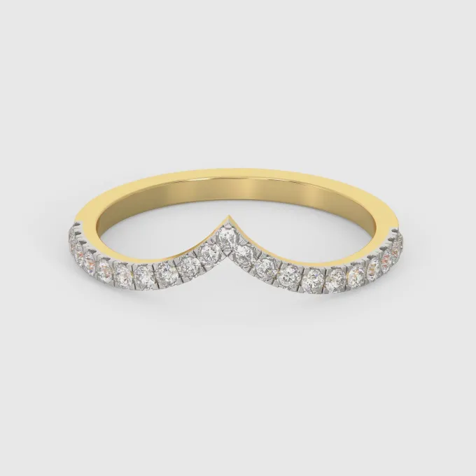 Gold Serene Valley Diamond Ring