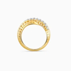 Gold Shimmering Moments Lab Grown Diamond Ring
