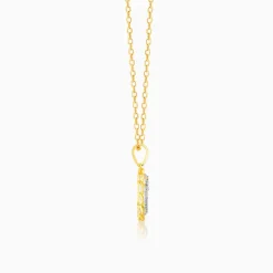 Gold Simple Rendezvous Diamond Pendant