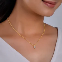 Gold Simply Diamond Pendant
