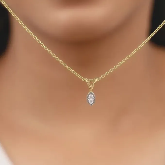 Gold Simply Diamond Pendant