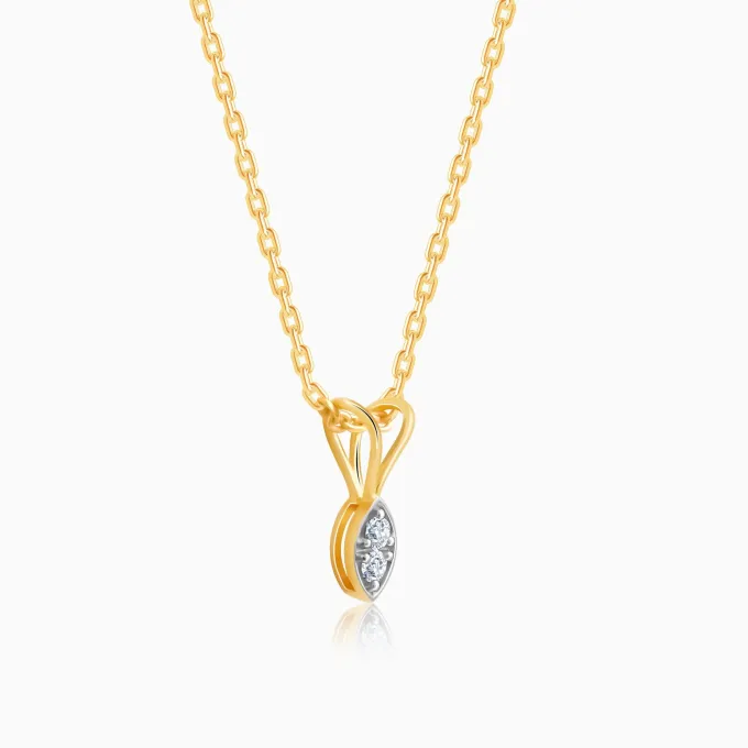 Gold Simply Diamond Pendant