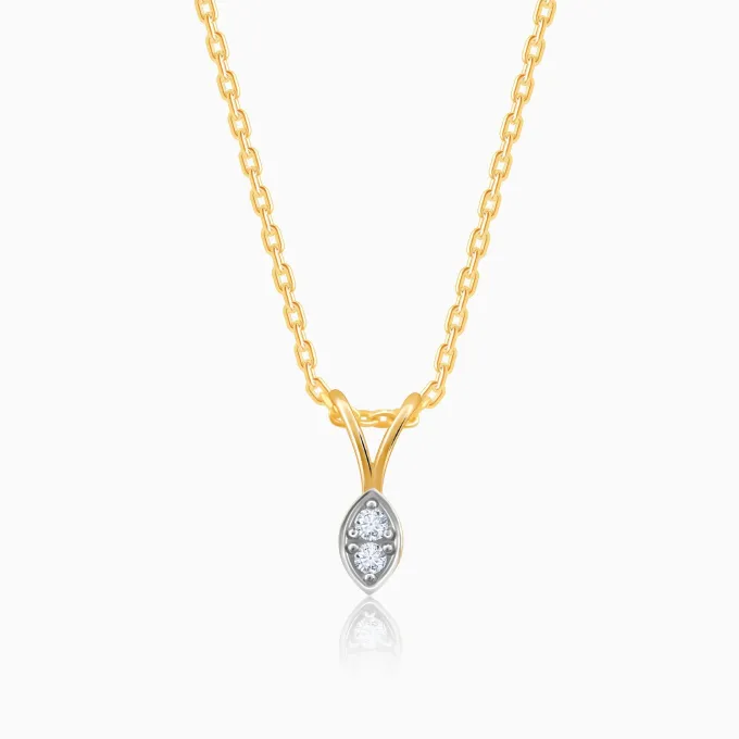 Gold Simply Diamond Pendant