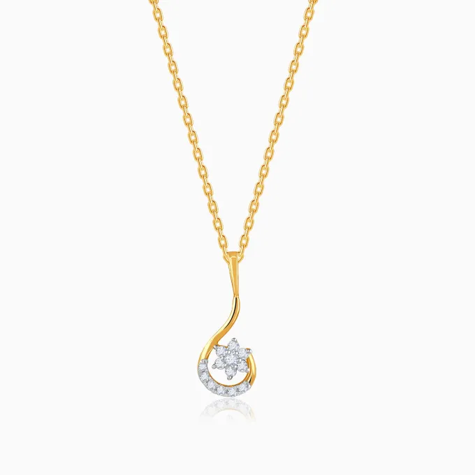 Gold Soléa Lab Grown Diamond Pendant