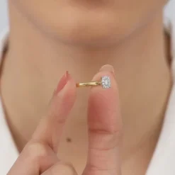 Gold Solo Dazzle Diamond Ring
