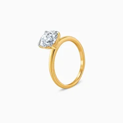 Gold Soul Solitaire Lab Grown Diamond Ring