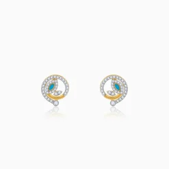 Gold Sparkling Netra Lab Grown Diamond Studs