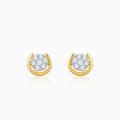 Gold Sphere Lab Grown Diamond Studs