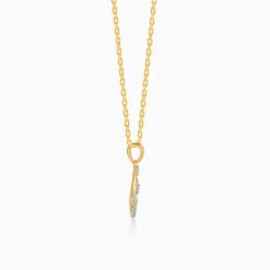 Gold Spiritual Ganesha Lab Grown Diamond Pendant