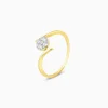 Gold Splendid Embrace Diamond Ring