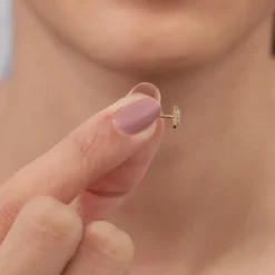 Gold Square Lab Grown Diamond Studs