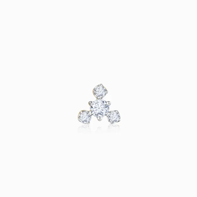 Gold Starlit Lab Grown Diamond Nosepin