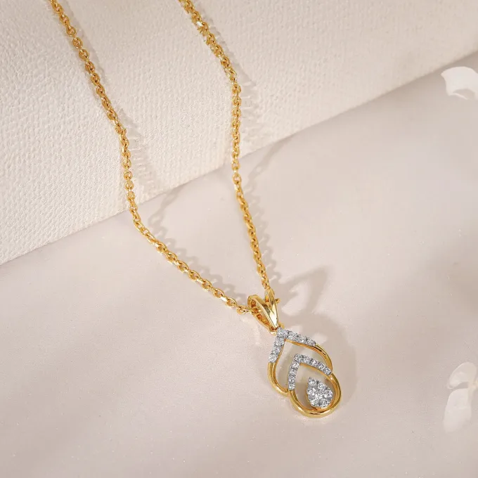 Gold Starry Whisper Diamond Pendant