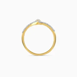 Gold Stylish Glow Lab Grown Diamond Ring