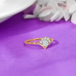 Gold Sunshine Diamond Ring