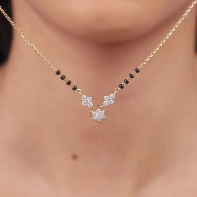 Gold Swapna Lab Grown Diamond Mangalsutra