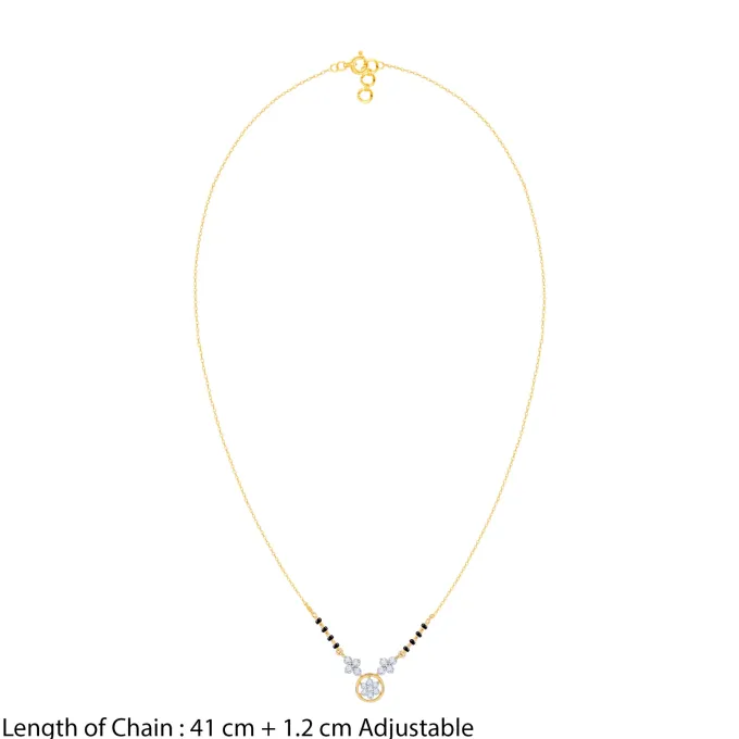 Gold Swapna Lab Grown Diamond Mangalsutra