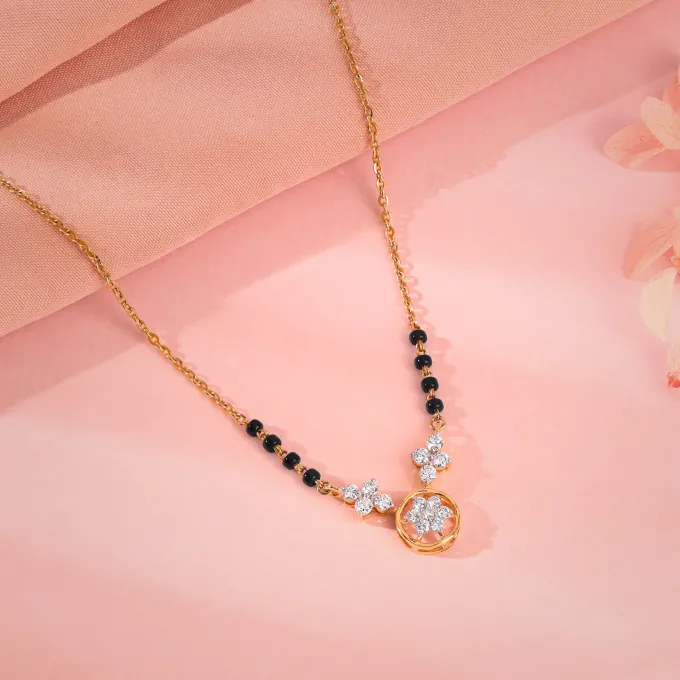 Gold Swapna Lab Grown Diamond Mangalsutra