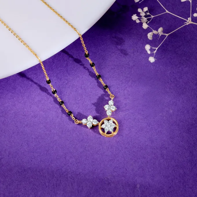Gold Swapna Lab Grown Diamond Mangalsutra